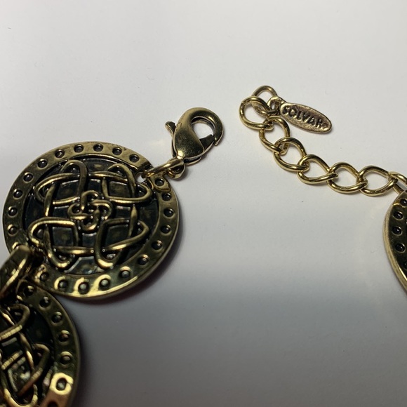 Solvar Celtic Trinity Knot Link Bracelet Hearts - Picture 2 of 13